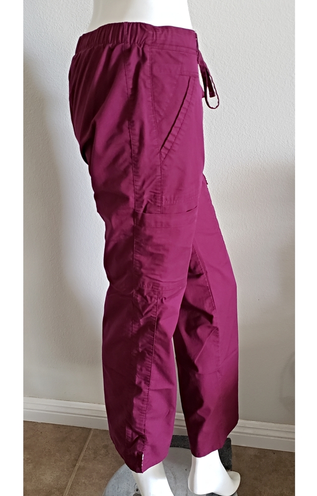 Burgundy Scrub Pants - Picture 2 of 12